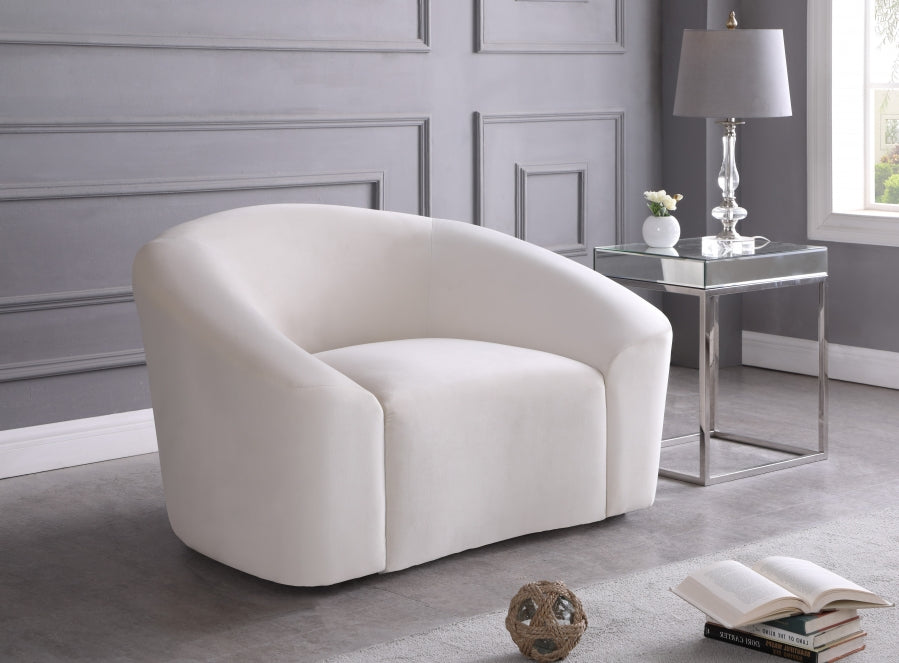 Fauteuil d'appoint rembourré en chenille Vivi