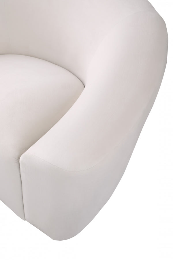 Fauteuil d'appoint rembourré en chenille Vivi