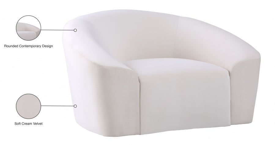 Fauteuil d'appoint rembourré en chenille Vivi