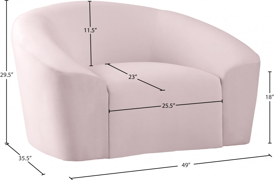 Fauteuil d'appoint rembourré en chenille Vivi