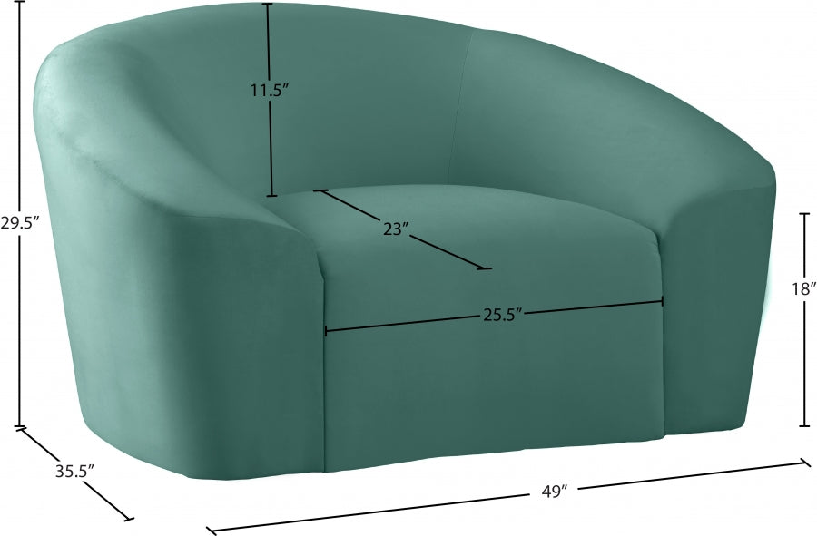 Fauteuil d'appoint rembourré en chenille Vivi