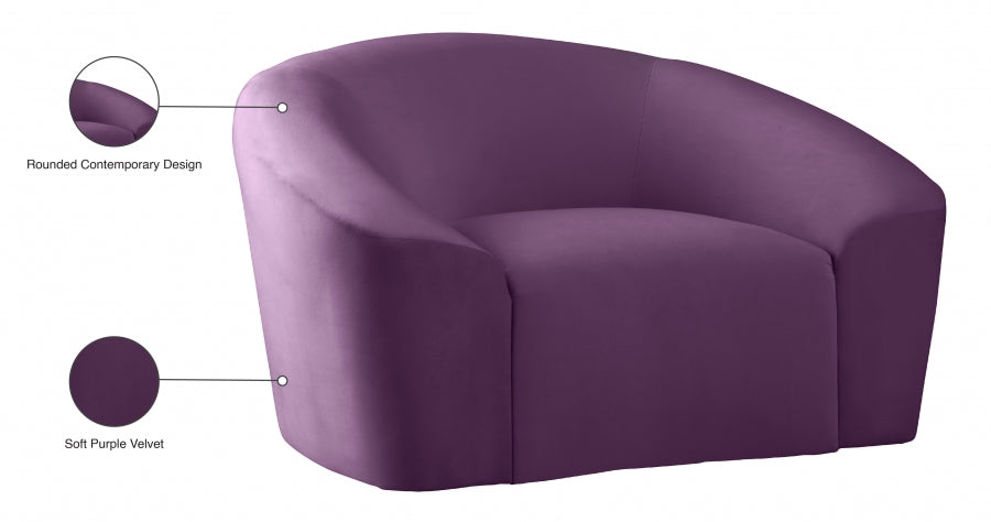 Fauteuil d'appoint rembourré en chenille Vivi