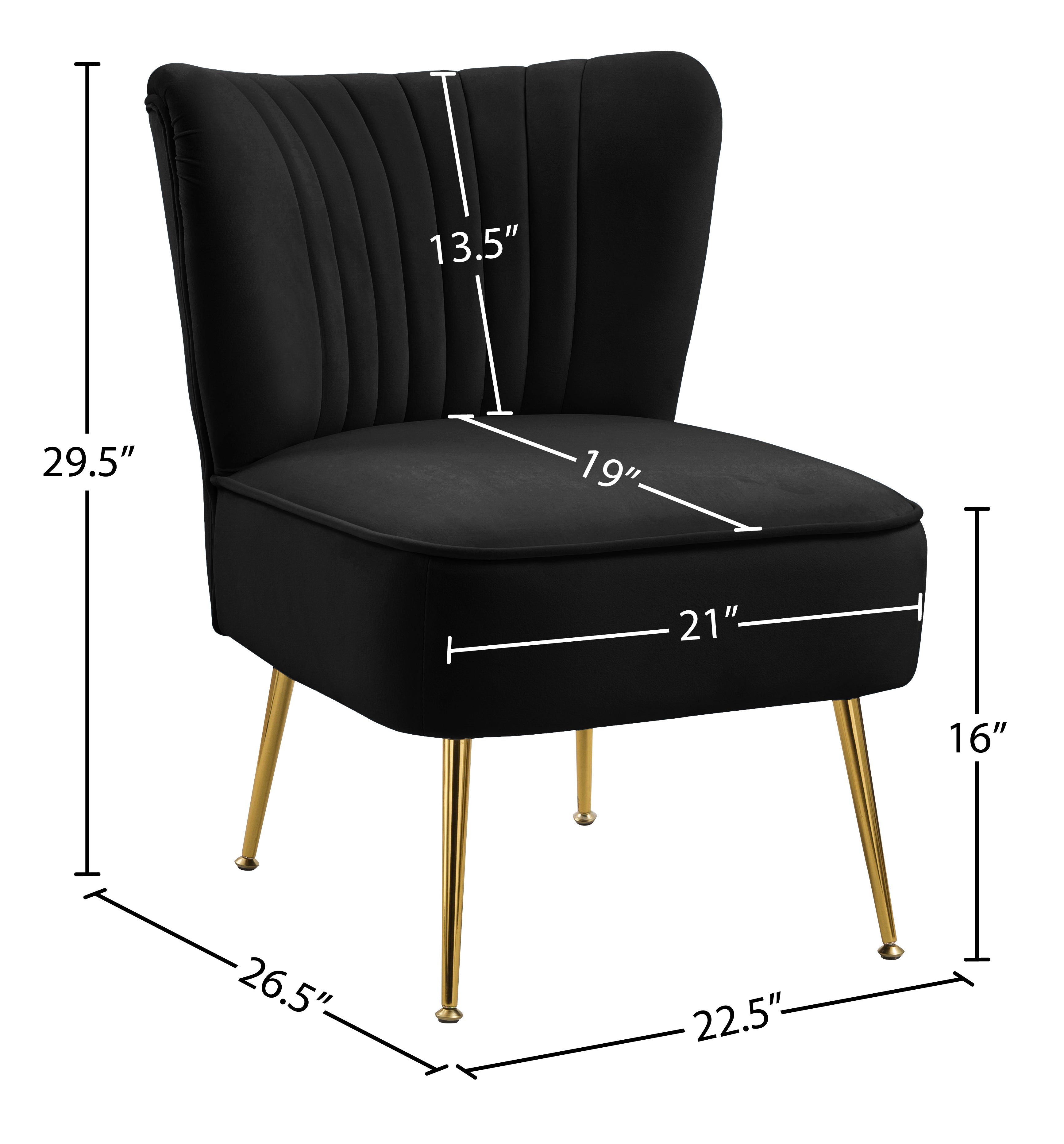 Fauteuil d'appoint rembourré en chenille Vivi