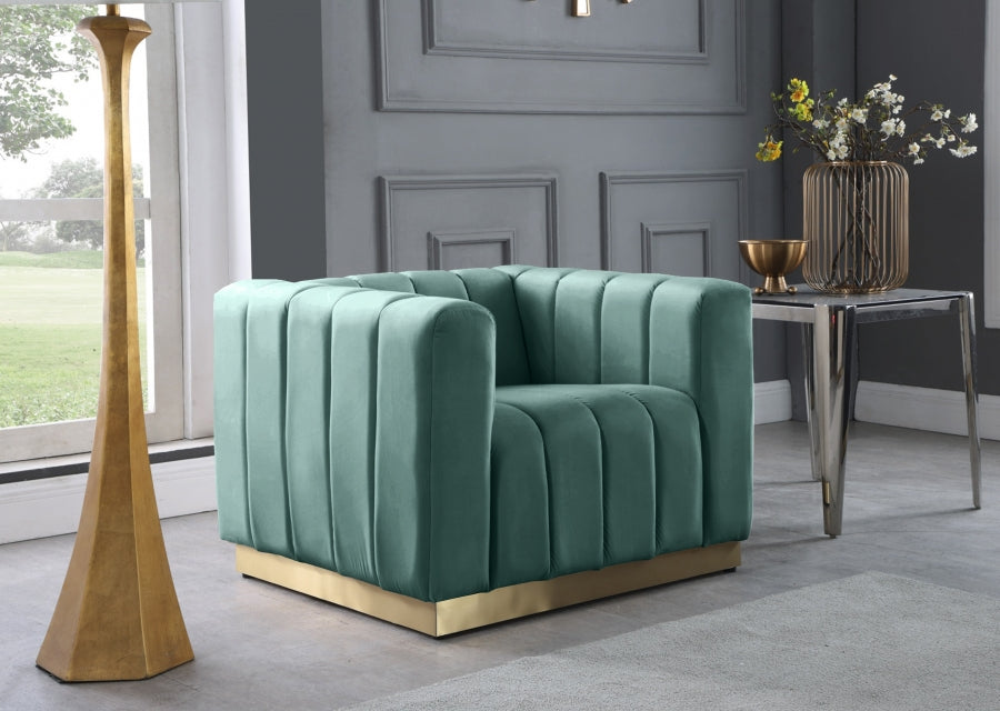 Fauteuil d'appoint rembourré en chenille Vivi