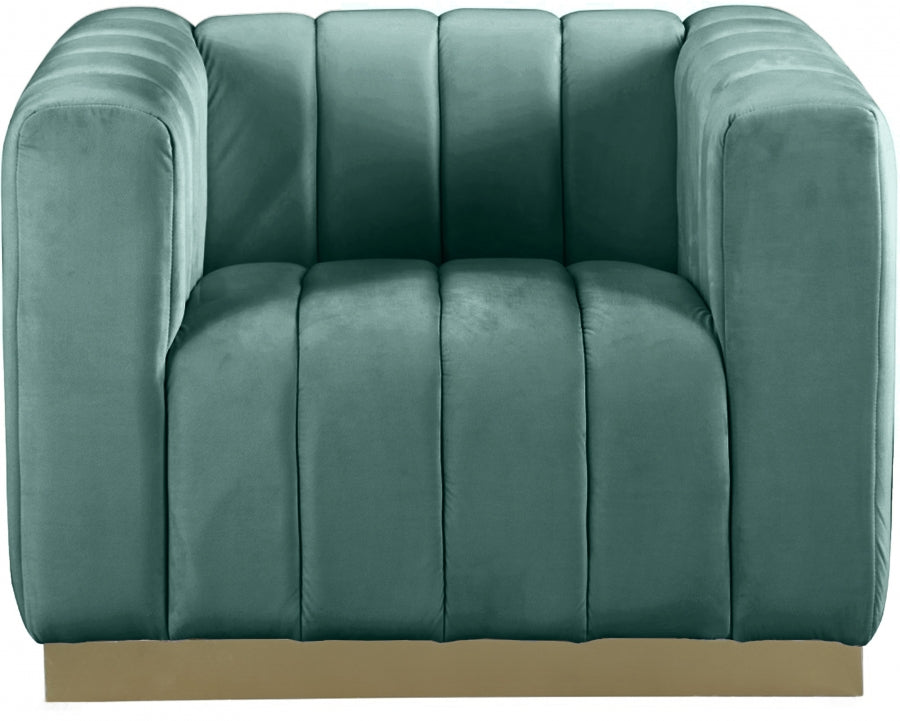 Fauteuil d'appoint rembourré en chenille Vivi