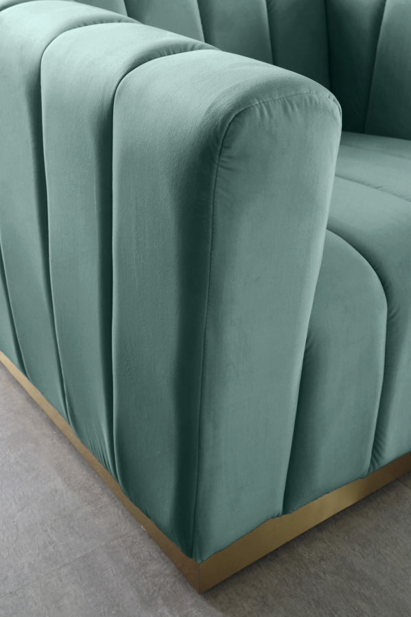 Fauteuil d'appoint rembourré en chenille Vivi