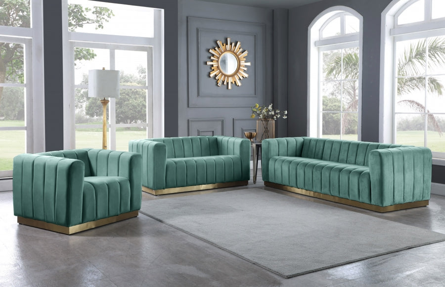Fauteuil d'appoint rembourré en chenille Vivi