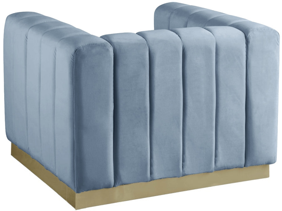 Fauteuil d'appoint rembourré en chenille Vivi