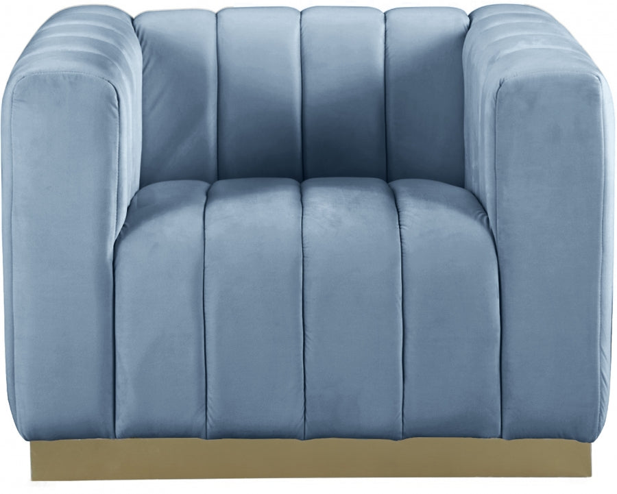 Fauteuil d'appoint rembourré en chenille Vivi