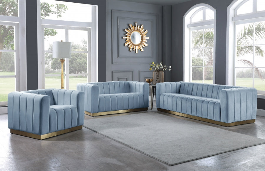 Fauteuil d'appoint rembourré en chenille Vivi