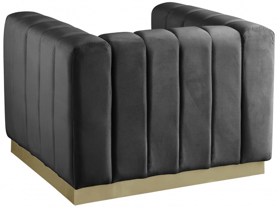 Fauteuil d'appoint rembourré en chenille Vivi