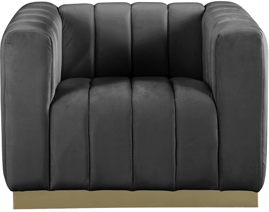 Fauteuil d'appoint rembourré en chenille Vivi