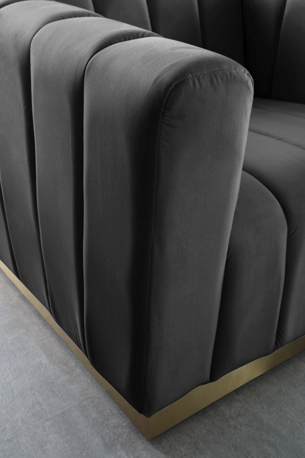 Fauteuil d'appoint rembourré en chenille Vivi