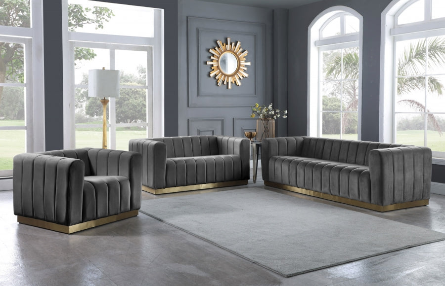 Fauteuil d'appoint rembourré en chenille Vivi