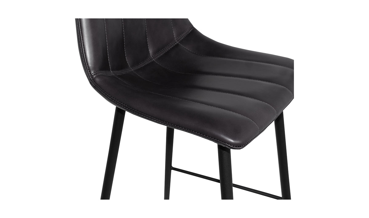 Alibi Counter Stool Matte Black -Set of Two