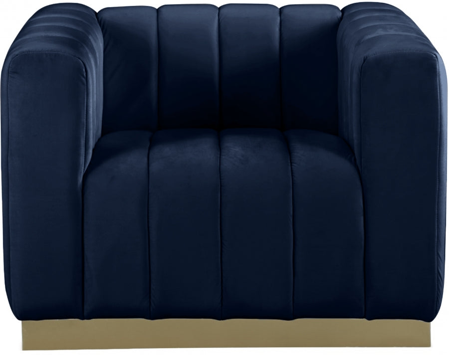 Fauteuil d'appoint rembourré en chenille Vivi