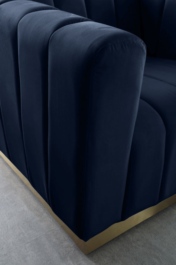 Fauteuil d'appoint rembourré en chenille Vivi
