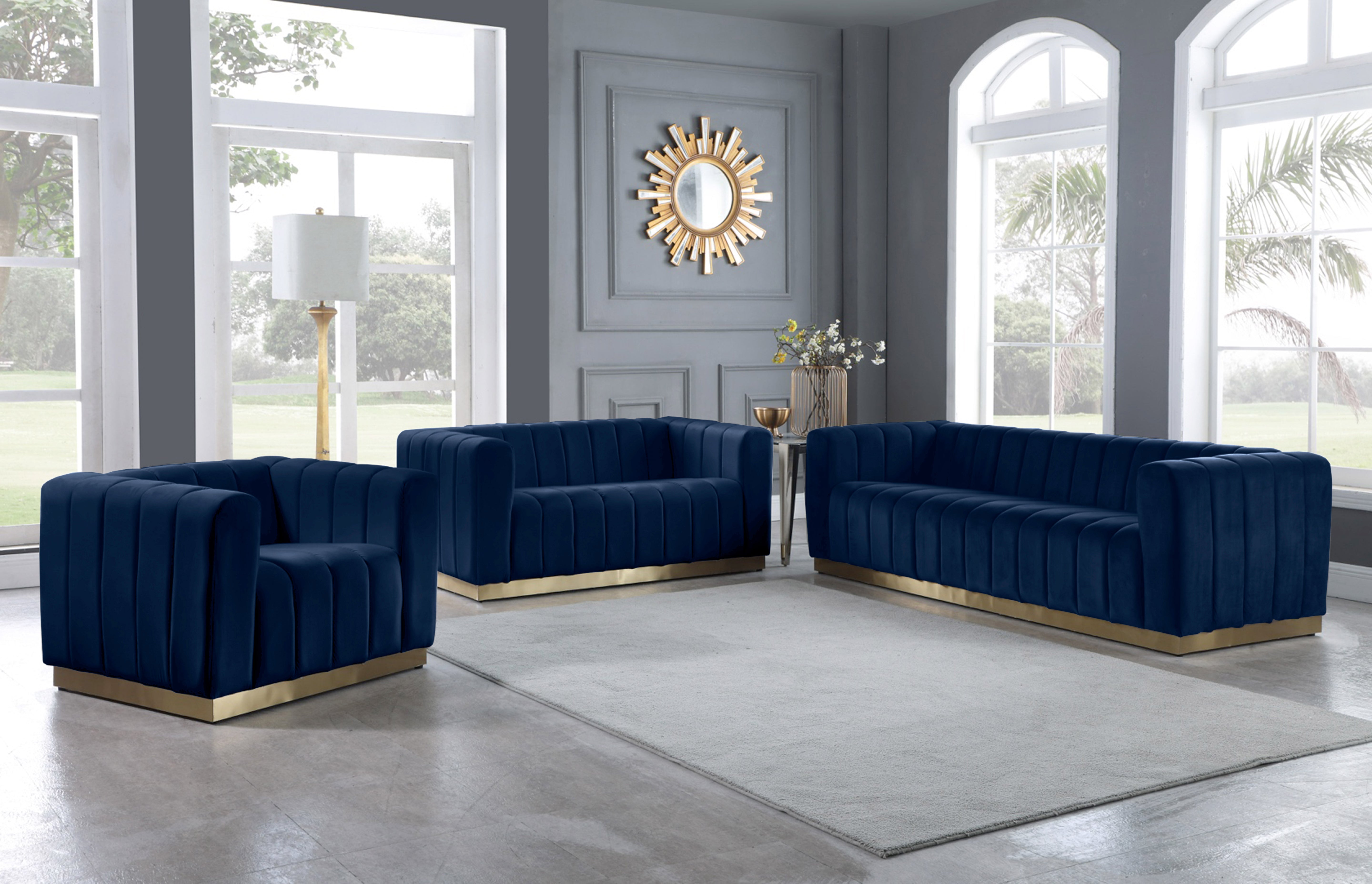 Fauteuil d'appoint rembourré en chenille Vivi