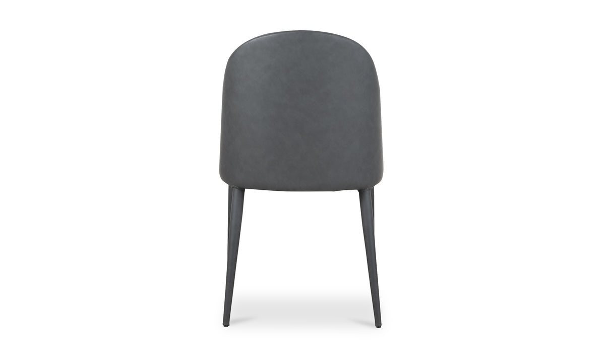 Burton Dining Chair Black Fade Vegan Leather Set of 2