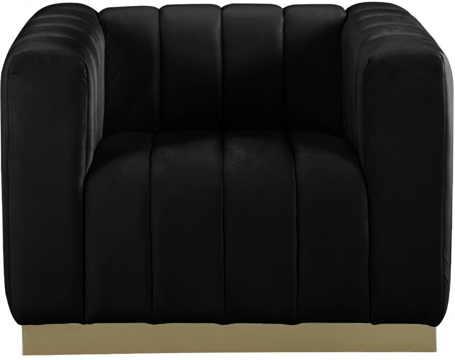 Fauteuil d'appoint rembourré en chenille Vivi