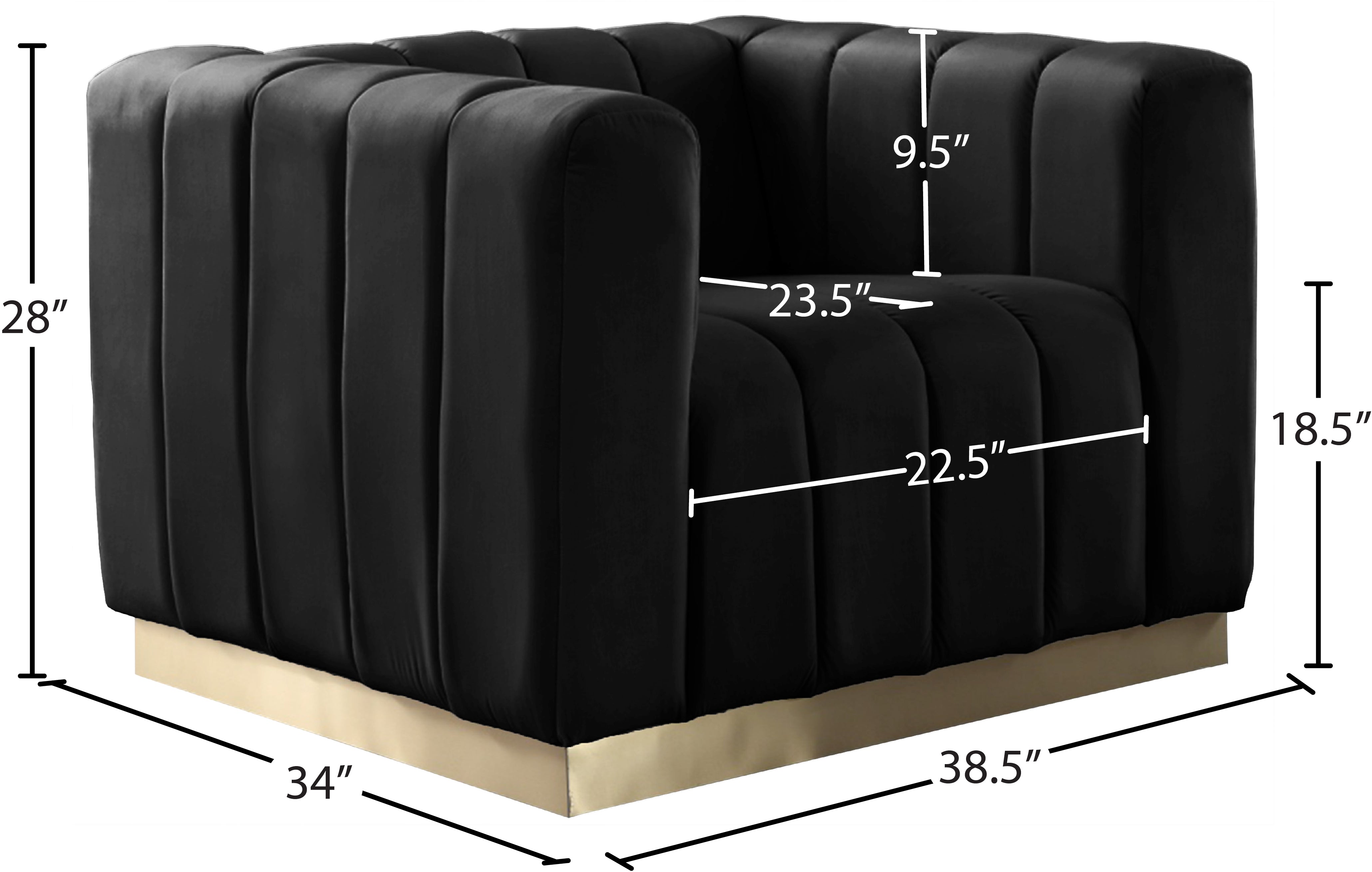 Fauteuil d'appoint rembourré en chenille Vivi