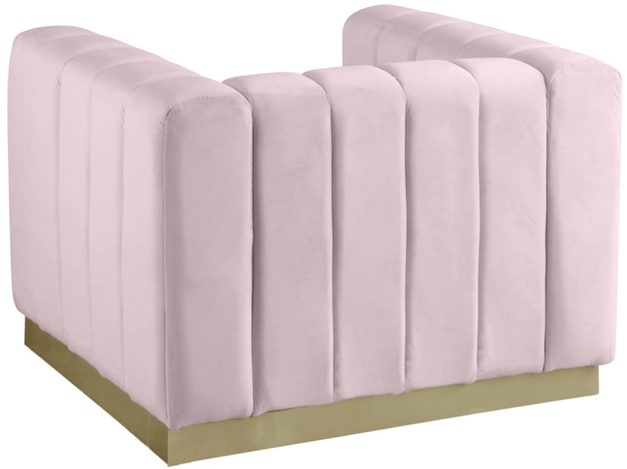Fauteuil d'appoint rembourré en chenille Vivi