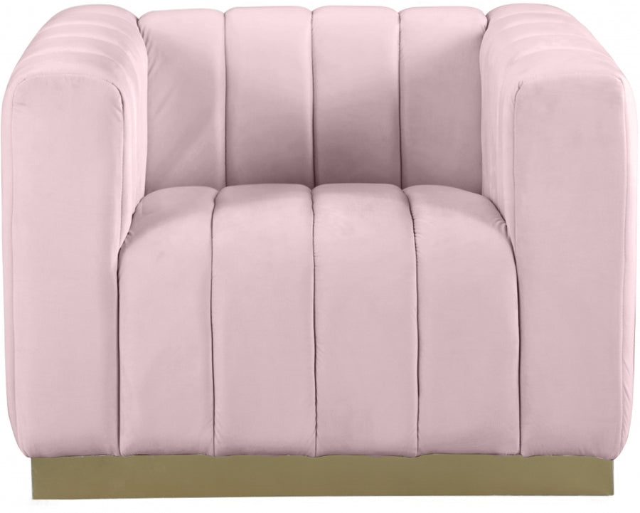 Fauteuil d'appoint rembourré en chenille Vivi