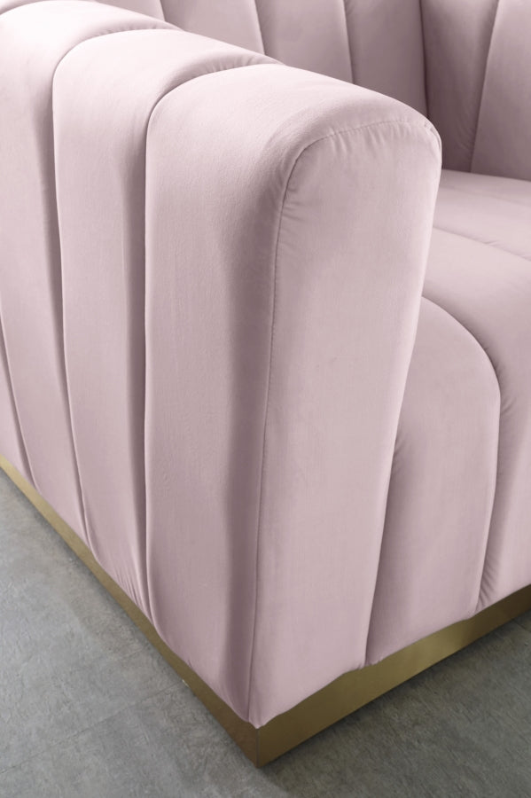 Fauteuil d'appoint rembourré en chenille Vivi