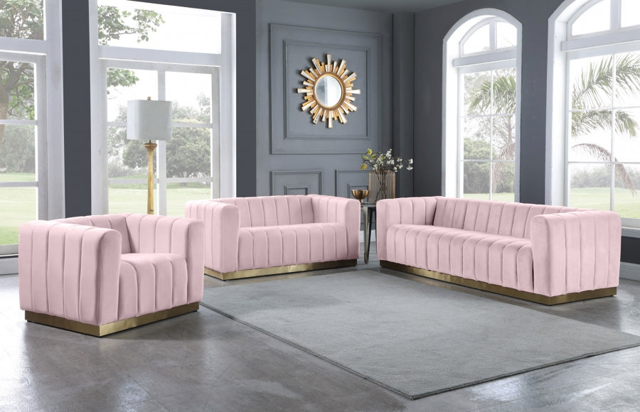 Fauteuil d'appoint rembourré en chenille Vivi