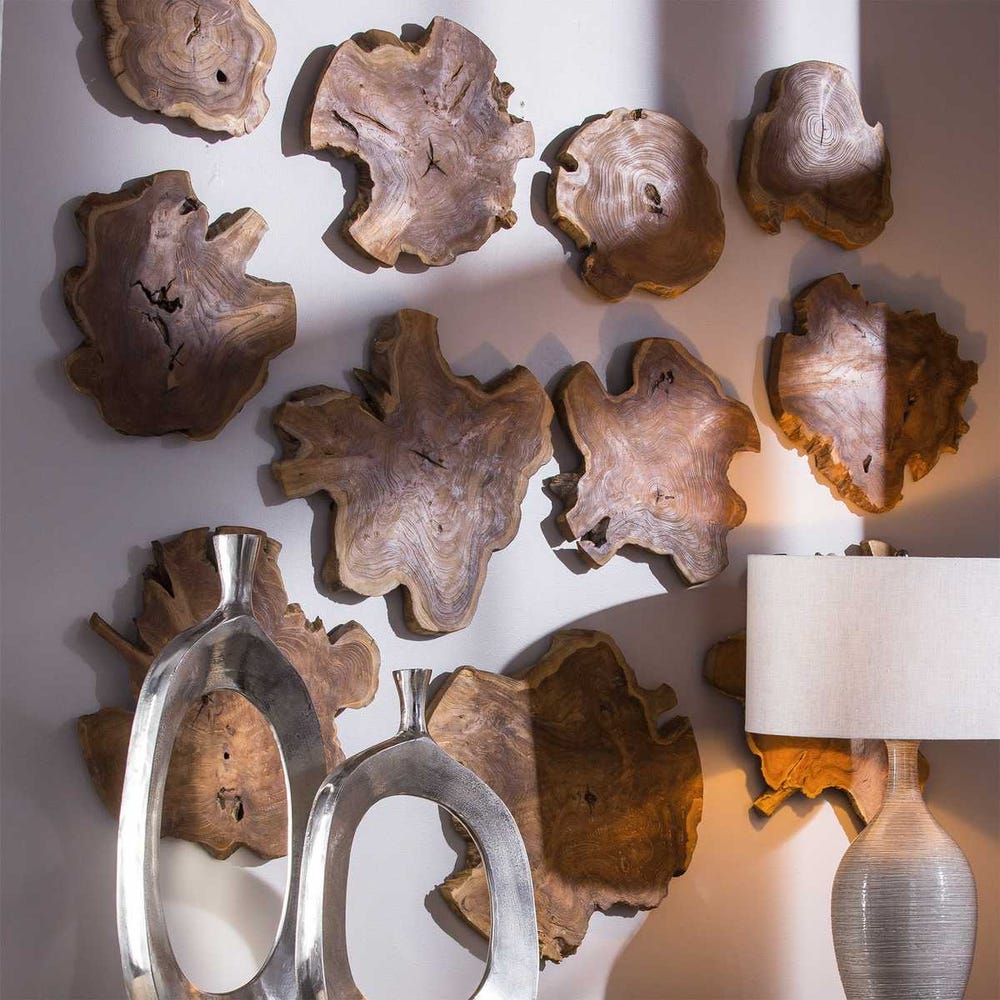 Kalani Outdoor Wood Wall Decor, S/3