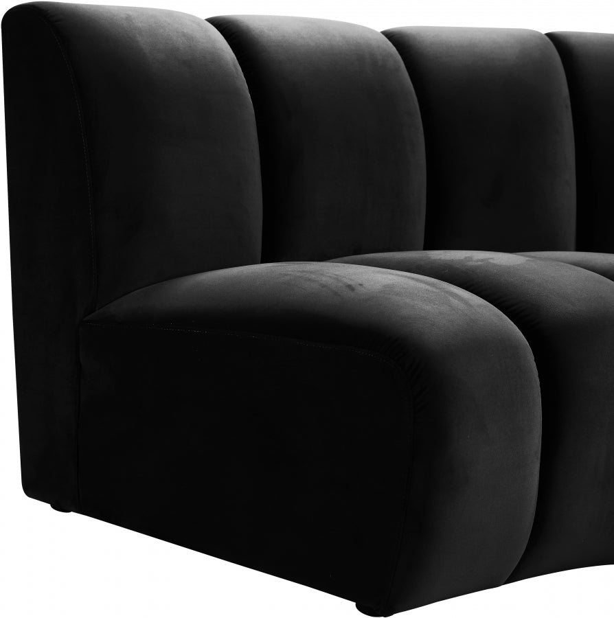 Infinity Velvet Upholstered Modular Chair