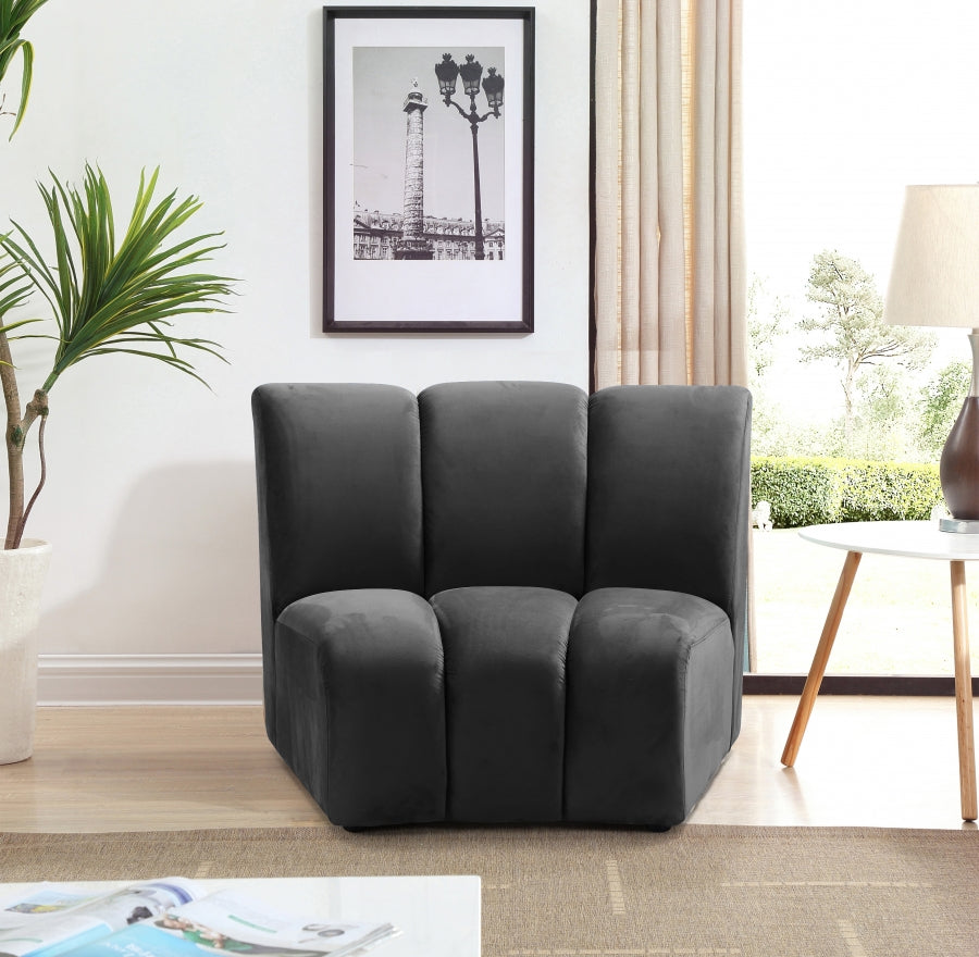 Infinity Velvet Upholstered Modular Chair