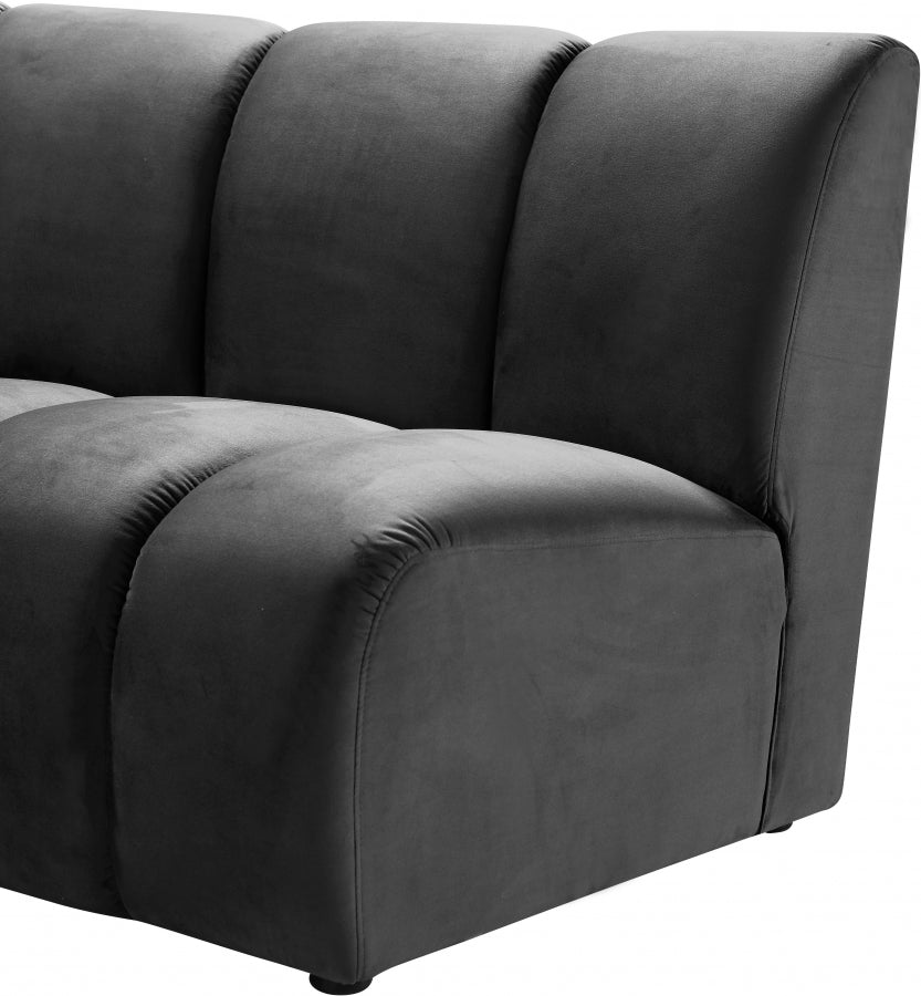 Infinity Velvet Upholstered Modular Chair