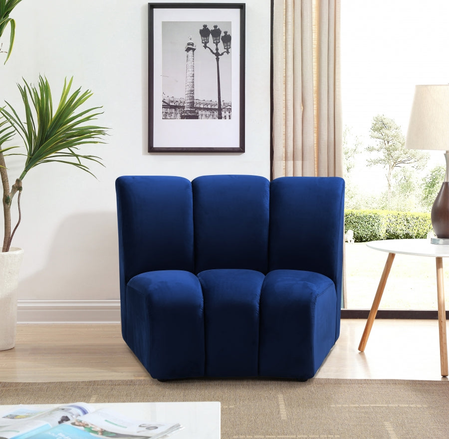 Infinity Velvet Upholstered Modular Chair