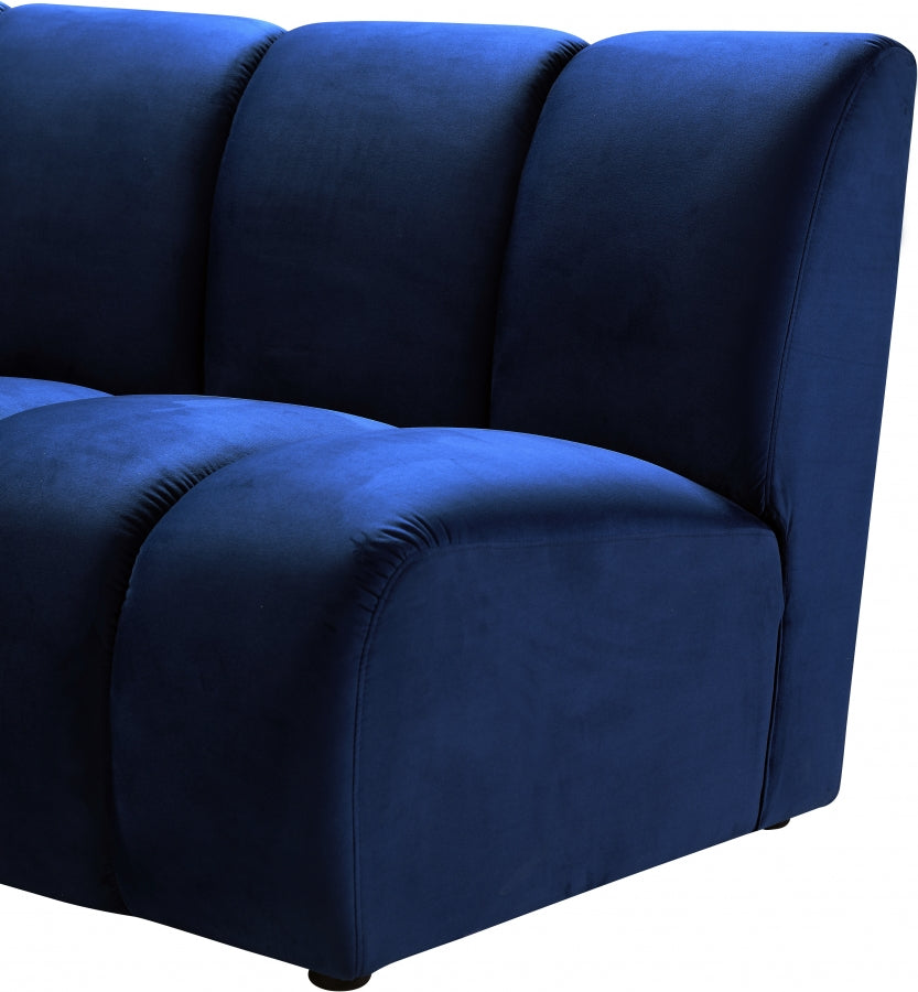 Infinity Velvet Upholstered Modular Chair