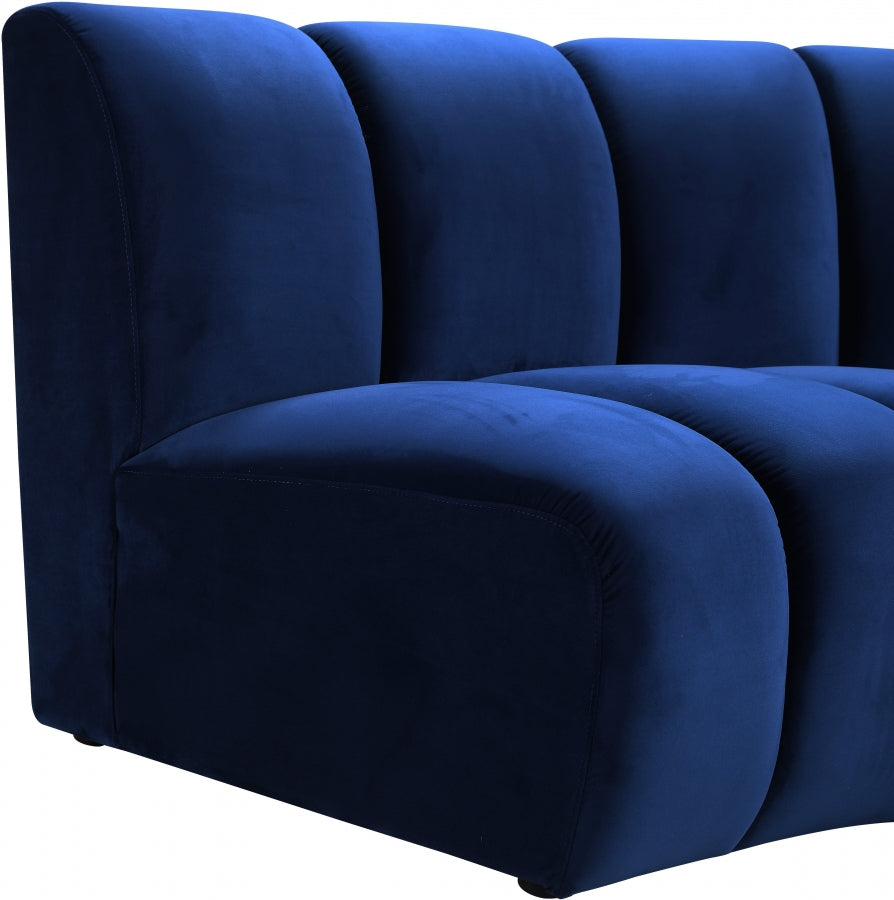 Infinity Velvet Upholstered Modular Chair