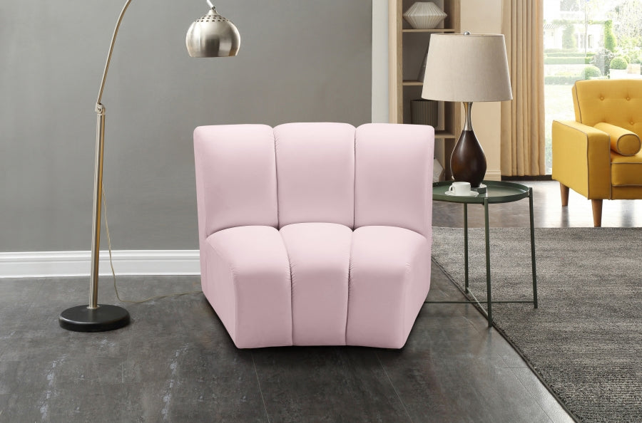 Infinity Velvet Upholstered Modular Chair