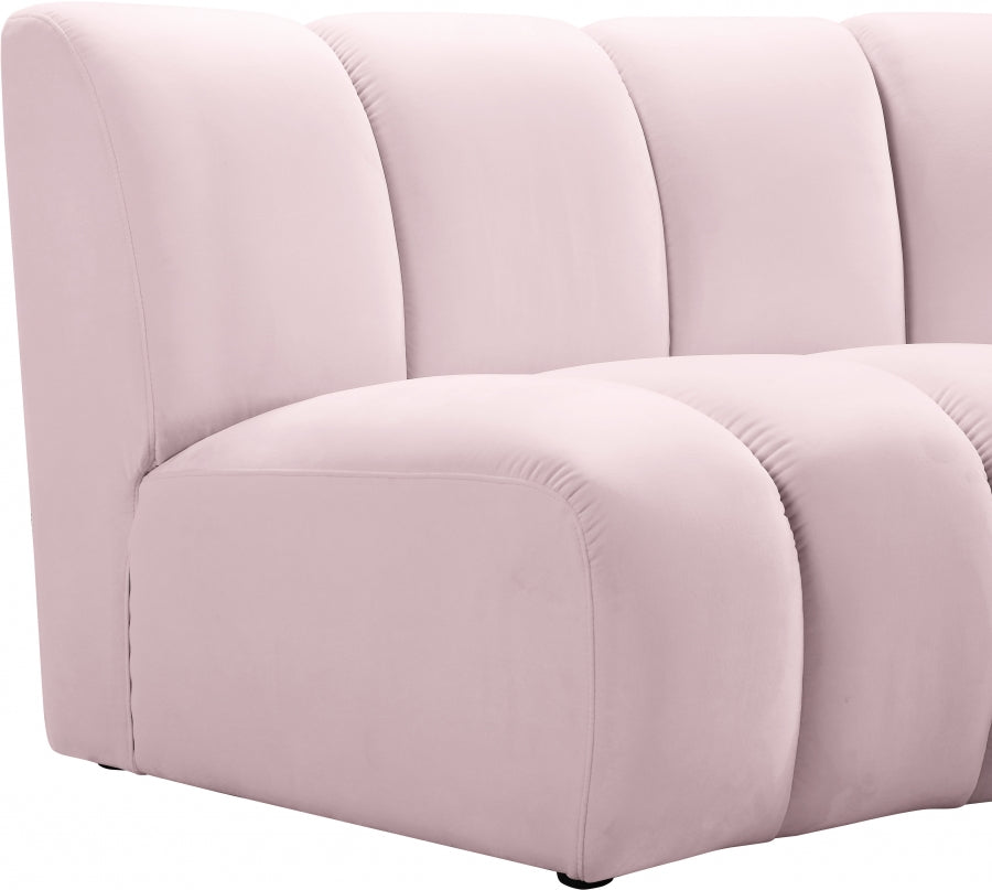 Infinity Velvet Upholstered Modular Chair