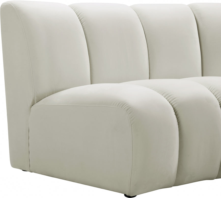 Infinity Velvet Upholstered Modular Chair
