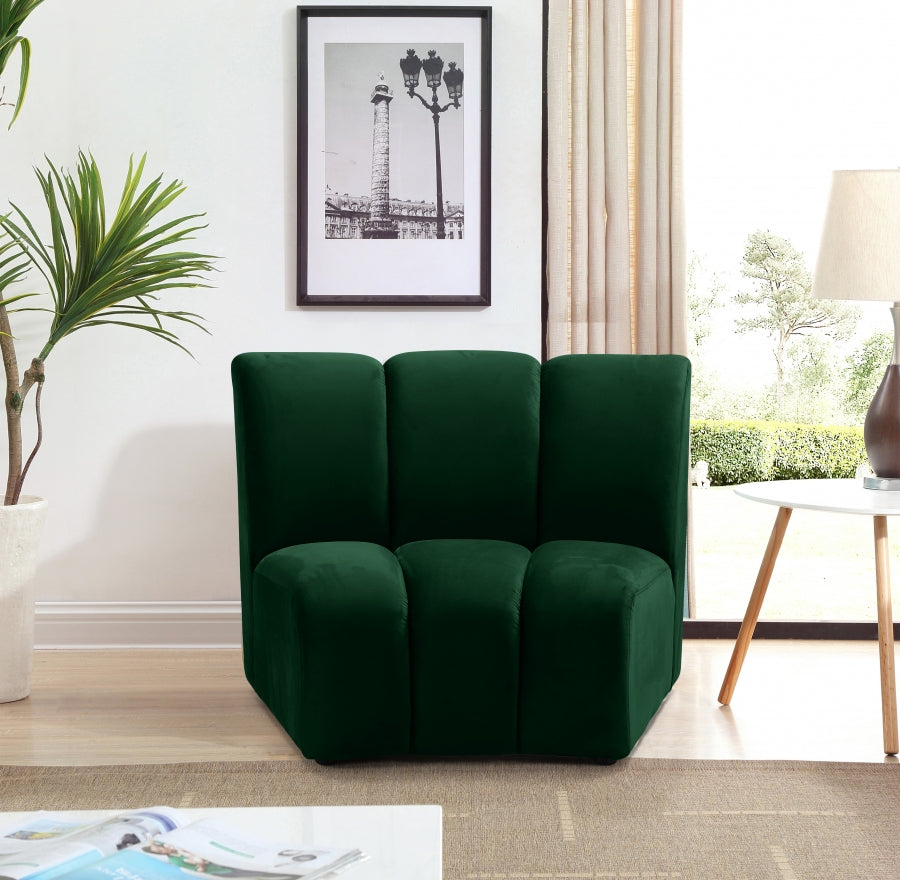 Infinity Velvet Upholstered Modular Chair