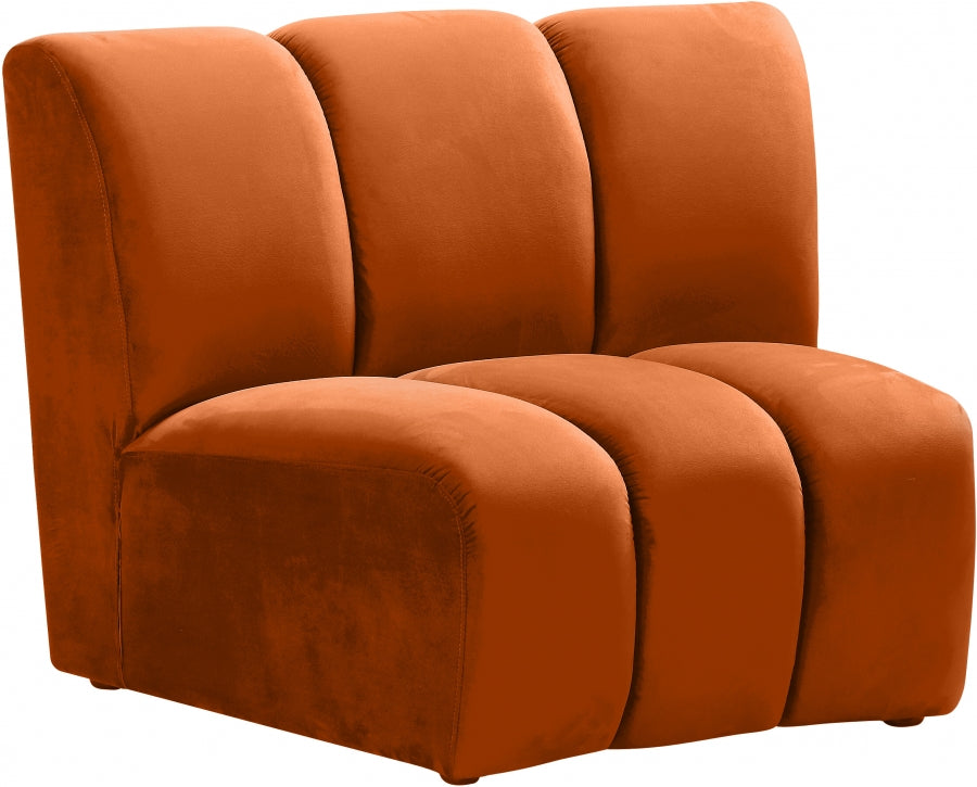 Infinity Velvet Upholstered Modular Chair
