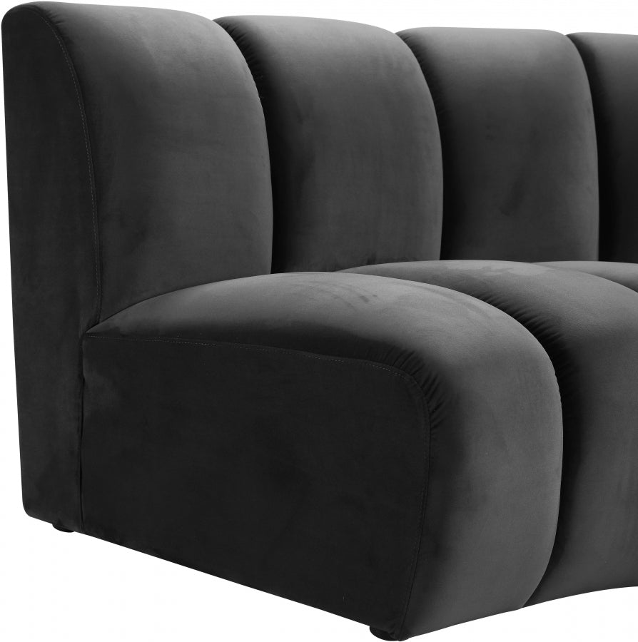 Infinity Velvet Upholstered Modular Chair