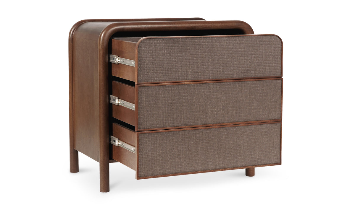 Rye 3 Drawer Nightstand