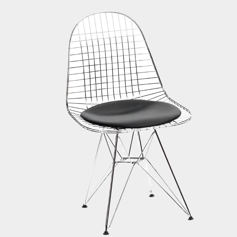 Chaise Eiffel en maille (Chrome/Or)