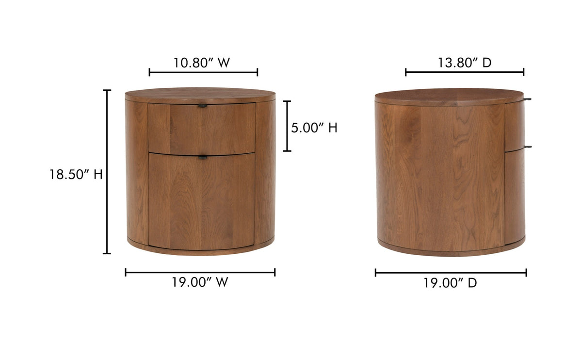 Theo 2 Drawer Nightstand