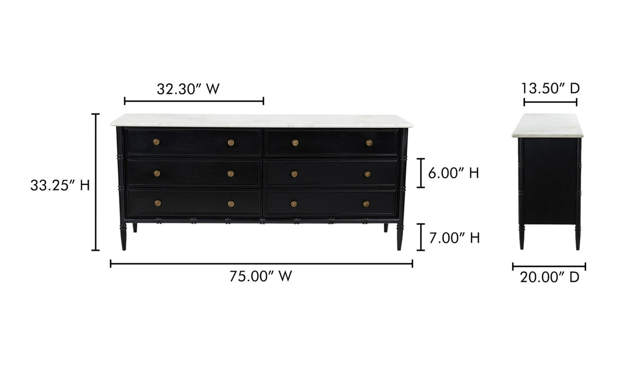 Eleanor 6 Drawer Dresser