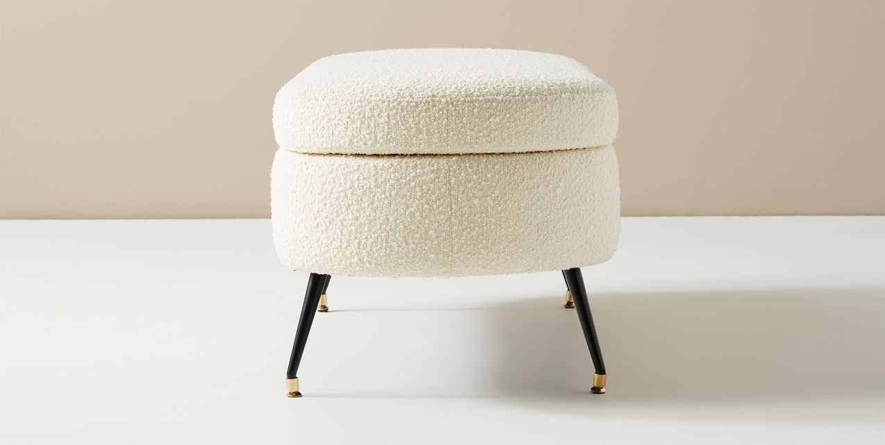 Pouf de rangement Freya