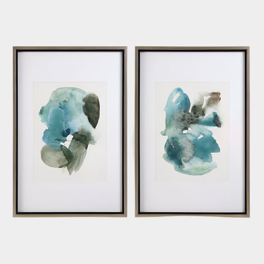 Blueprints Framed Prints, S/2