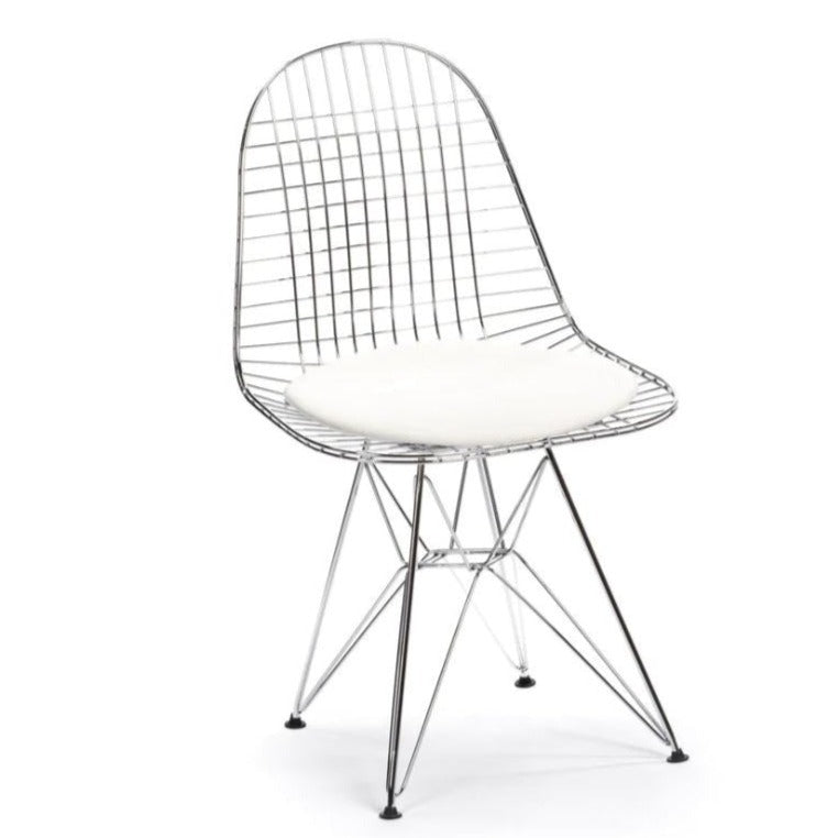 Chaise Eiffel en maille (Chrome/Or)