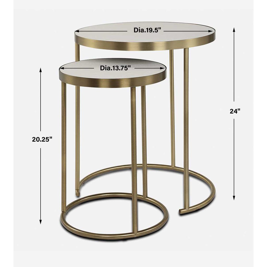 Aragon Nesting Tables, S/2